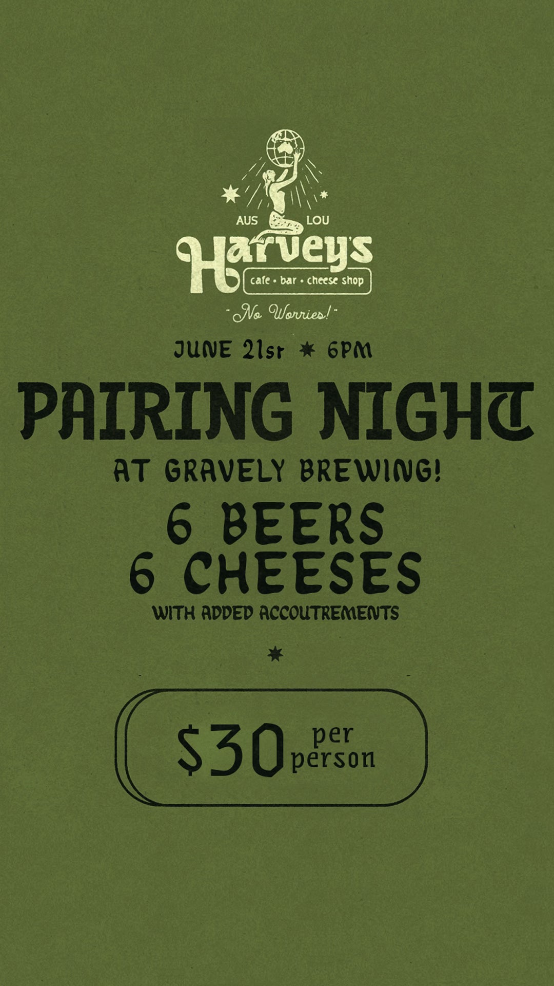 Gravely & Harvey's: Beer + Cheese Pairing Event